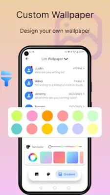 Color SMS android App screenshot 12